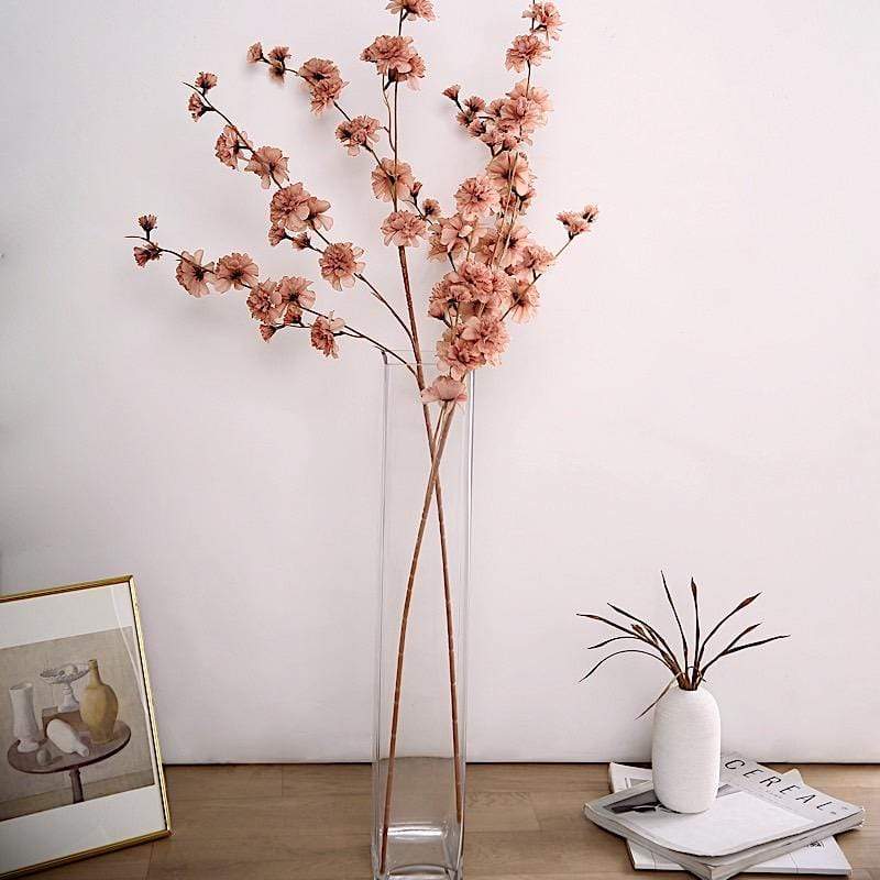 2 pcs 42" Long Stem Silk Artificial Carnation Flowers Sprays