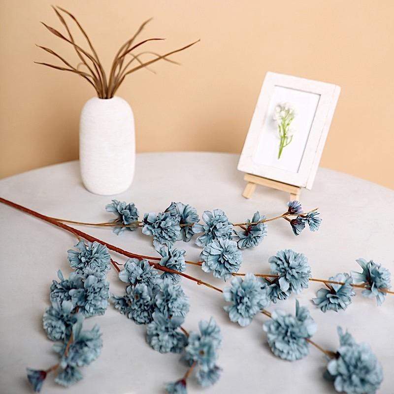 2 pcs 42" Long Stem Silk Artificial Carnation Flowers Sprays