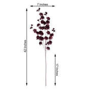 2 pcs 42" Long Stem Silk Artificial Carnation Flowers Sprays