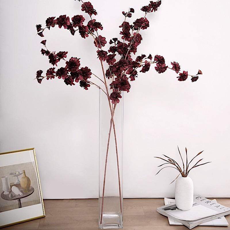 2 pcs 42" Long Stem Silk Artificial Carnation Flowers Sprays