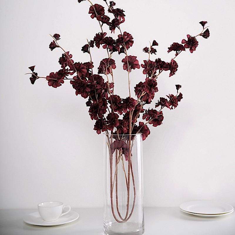 2 pcs 42" Long Stem Silk Artificial Carnation Flowers Sprays