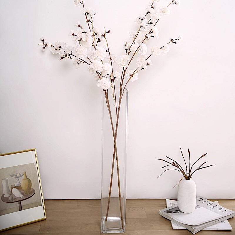 2 pcs 42" Long Stem Silk Artificial Carnation Flowers Sprays