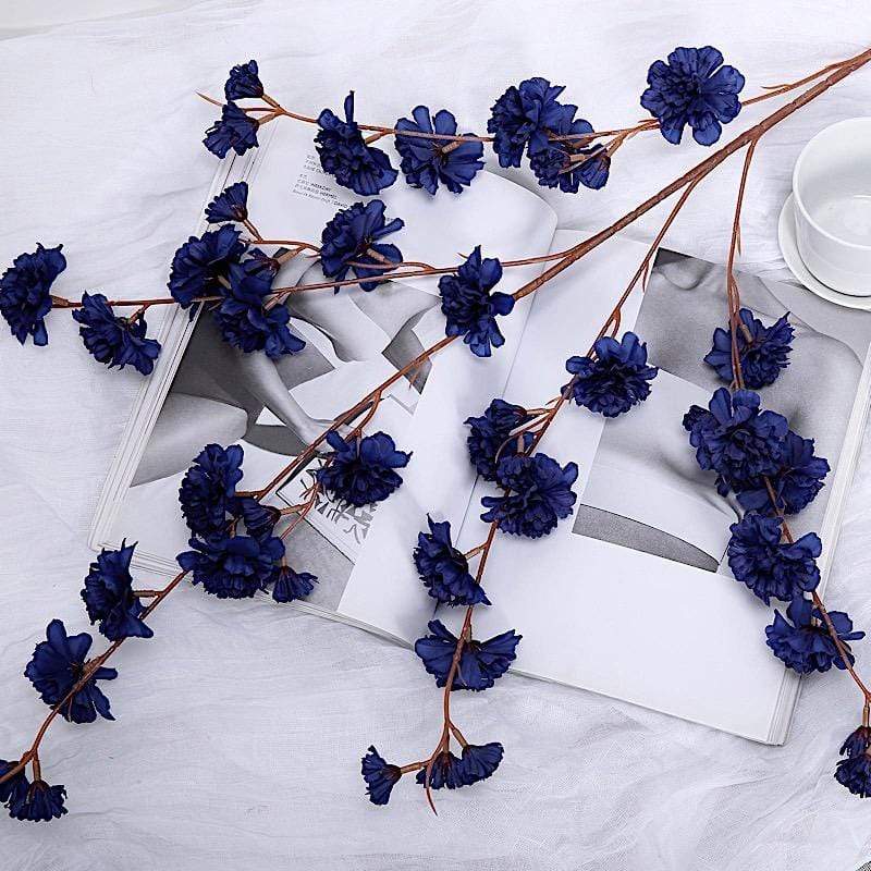 2 pcs 42" Long Stem Silk Artificial Carnation Flowers Sprays