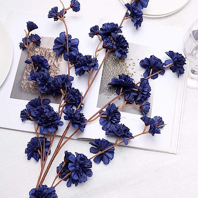 2 pcs 42" Long Stem Silk Artificial Carnation Flowers Sprays