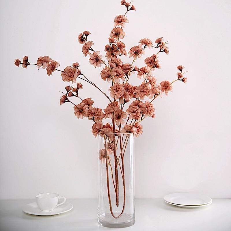 2 pcs 42" Long Stem Silk Artificial Carnation Flowers Sprays