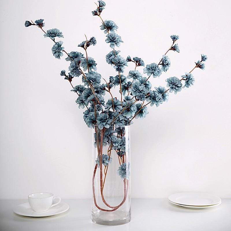 2 pcs 42" Long Stem Silk Artificial Carnation Flowers Sprays