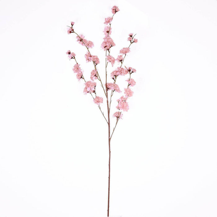 2 pcs 42" Long Stem Silk Artificial Carnation Flowers Sprays - Blush ARTI_CARN_001_046