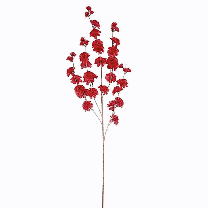 2 pcs 42" Long Stem Silk Artificial Carnation Flowers Sprays ARTI_CARN_001_RED