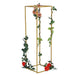 2 pcs 48" tall Geometric Metal Stands Wedding Flower Vase Holders - Matte Gold IRON_STND01_48_GOLD