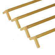 2 pcs 48" tall Geometric Metal Stands Wedding Flower Vase Holders - Matte Gold IRON_STND01_48_GOLD