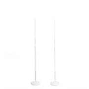 2 pcs 5 ft Balloon Columns Stand Kit Set - White BLOON_STAND06_5