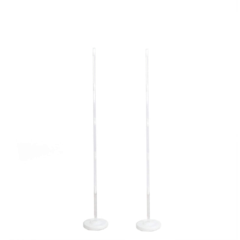 2 pcs 5 ft Balloon Columns Stand Kit Set - White BLOON_STAND06_5