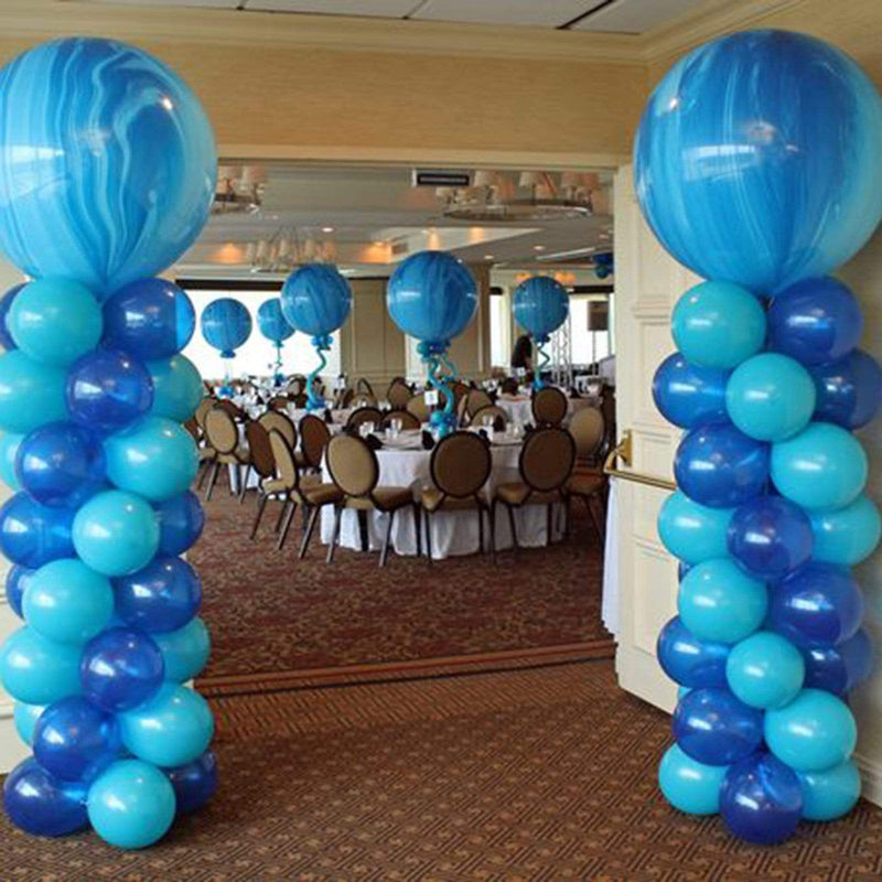 2 pcs 5 ft Balloon Columns Stand Kit Set - White BLOON_STAND06_5