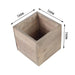 2 pcs 5" Wood Square Boxes Planter Holders Centerpieces - Brown WOD_PLNT01_5X5_NAT