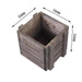 2 pcs 5" Wood Square Boxes Planter Holders Centerpieces - Dark Brown WOD_PLNT02_5X5_DKBN