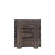 2 pcs 5" Natural Wood Square Plant Holder Boxes Centerpieces