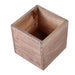 2 pcs 5" Natural Wood Square Plant Holder Boxes Centerpieces WOD_PLNT01_5X5_NAT