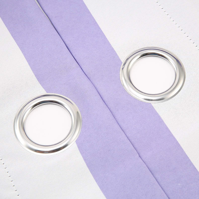 2 pcs 52" x 108" Cabana Stripe Blackout Grommet Window Curtains Drapes Treatments