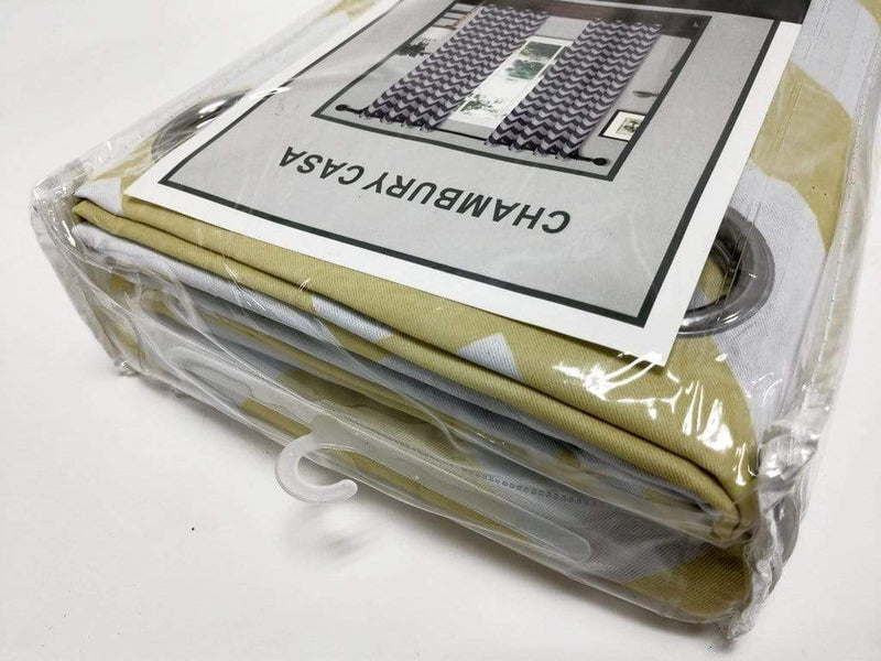 2 pcs 52" x 108" Chevron Blackout Thermal Grommet Window Curtains Drapes Treatments