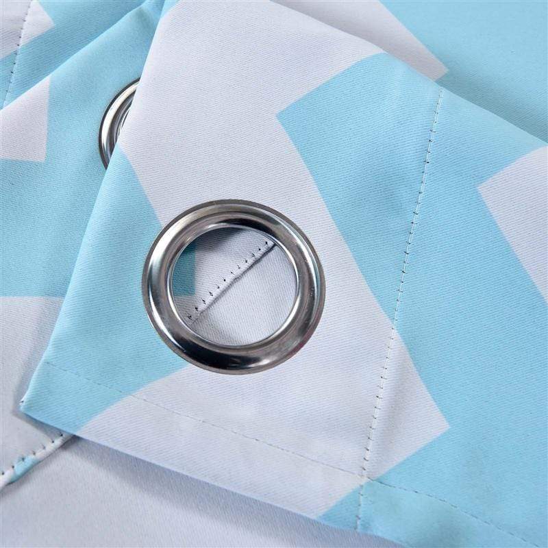 2 pcs 52" x 108" Chevron Blackout Thermal Grommet Window Curtains Drapes Treatments