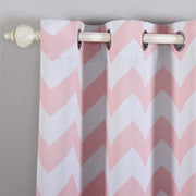 2 pcs 52" x 108" Chevron Blackout Thermal Grommet Window Curtains Drapes Treatments