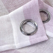 2 pcs 52" x 108" Faux Linen Sheer Stripe Window Curtains Drapes Panels