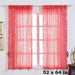 2 pcs 52" x 64" Big Payette Sequin Window Curtains Drapes Panels Backdrop - Coral CUR_PANPAYE02_5264_032