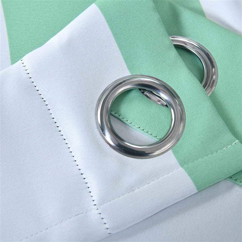 2 pcs 52" x 64" Cabana Stripe Blackout Grommet Window Curtains Drapes Treatments