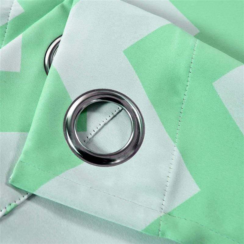 2 pcs 52" x 64" Chevron Blackout Thermal Grommet Window Curtains Drapes Treatments