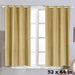 2 pcs 52" x 64" Premium Velvet Blackout Window Curtains Drapes Panels - Champagne CUR_PANVEL01_5264_CHMP