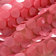 2 pcs 52" x 84" Big Payette Sequin Window Curtains Drapes Panels Backdrop - Coral CUR_PANPAYE02_5284_032