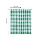 2 pcs 52" x 84" Cabana Stripe Blackout Grommet Window Curtains Drapes Treatments