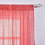 2 pcs 52" x 84" Sequined Window Curtains Drapes Panels Backdrop - Coral CUR_PANSEQ04_5284_032