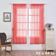 2 pcs 52" x 84" Sequined Window Curtains Drapes Panels Backdrop - Coral CUR_PANSEQ04_5284_032