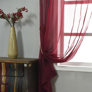 2 pcs 52" x 84" Sheer Organza Window Curtains Drapes Panels