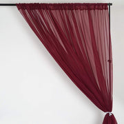 2 pcs 52" x 84" Sheer Organza Window Curtains Drapes Panels