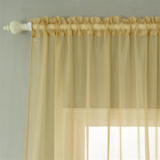 2 pcs 52" x 84" Sheer Organza Window Curtains Drapes Panels