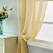 2 pcs 52" x 84" Sheer Organza Window Curtains Drapes Panels