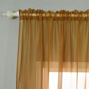 2 pcs 52" x 84" Sheer Organza Window Curtains Drapes Panels