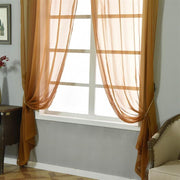 2 pcs 52" x 84" Sheer Organza Window Curtains Drapes Panels
