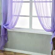 2 pcs 52" x 84" Sheer Organza Window Curtains Drapes Panels