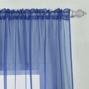 2 pcs 52" x 84" Sheer Organza Window Curtains Drapes Panels