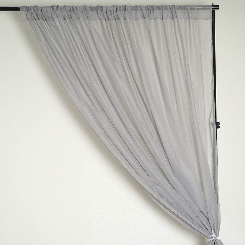 2 pcs 52" x 84" Sheer Organza Window Curtains Drapes Panels