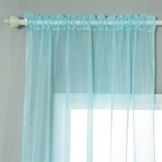 2 pcs 52" x 84" Sheer Organza Window Curtains Drapes Panels