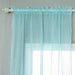 2 pcs 52" x 84" Sheer Organza Window Curtains Drapes Panels