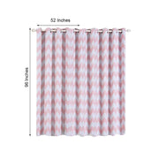 2 pcs 52" x 96" Chevron Blackout Thermal Grommet Window Curtains Drapes Treatments