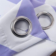 2 pcs 52" x 96" Chevron Blackout Thermal Grommet Window Curtains Drapes Treatments