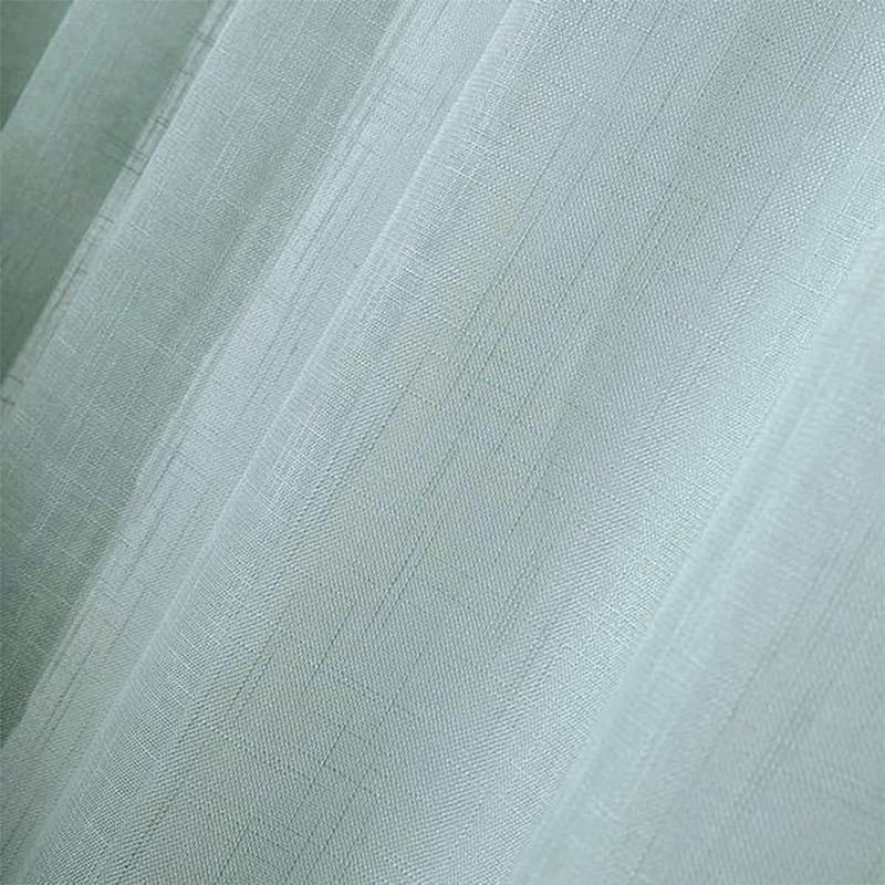 2 pcs 52"x108" Faux Linen Curtains with Chrome Grommets