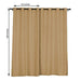 2 pcs 52"x108" Faux Linen Curtains with Chrome Grommets