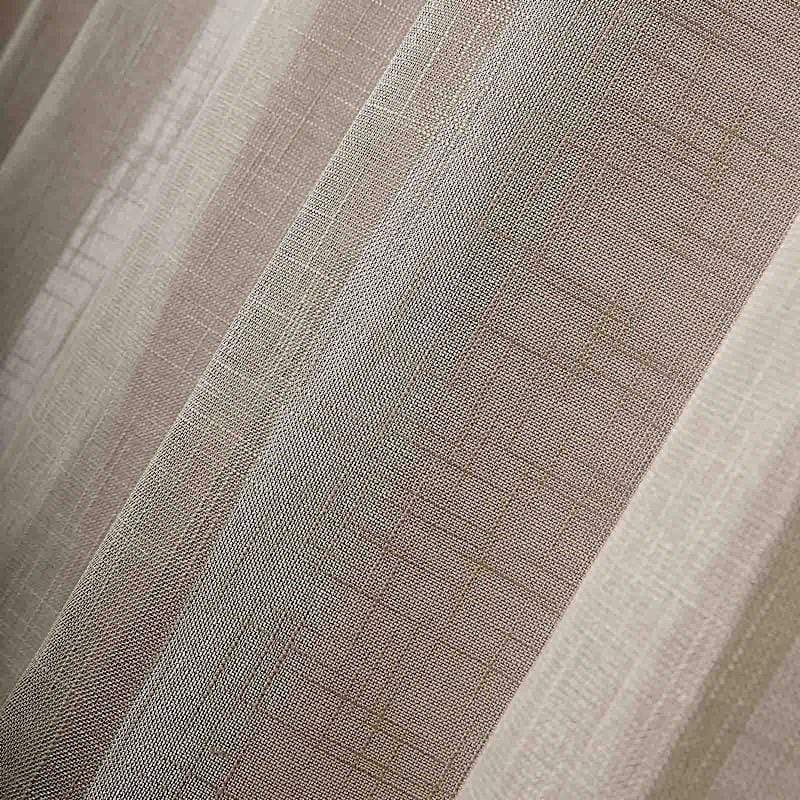 2 pcs 52"x108" Faux Linen Curtains with Chrome Grommets